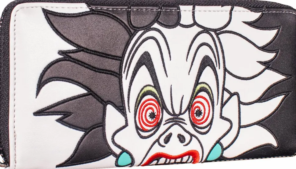 101 Dalmations - Cruella De Vil Spots 8” Faux Leather Zip-Around Wallet