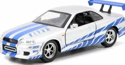 2 Fast 2 Furious - Brian’s 1999 Nissan Skyline GT-R R34 1/32 Scale Metals Die-Cast Vehicle Replica