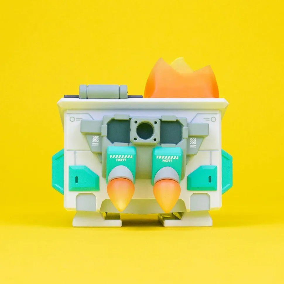 100% Soft - Mecha Dumpster Fire 3" Vinyl Figure