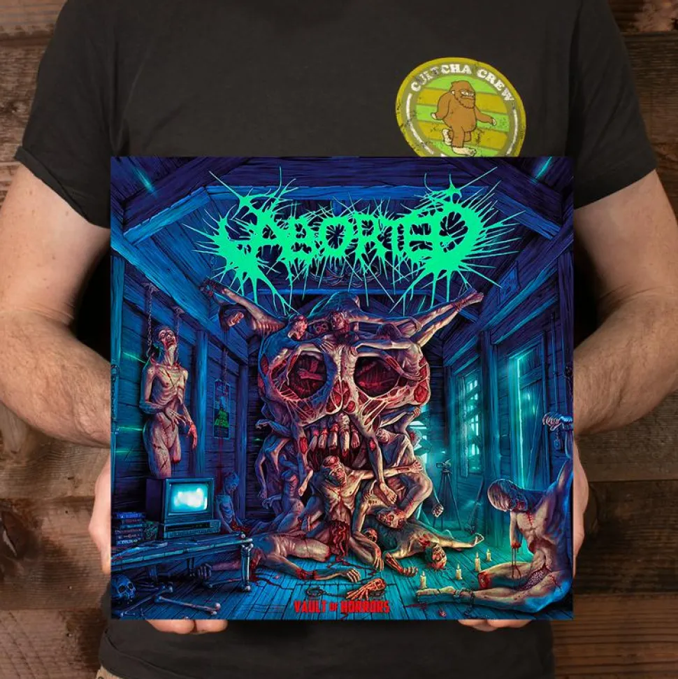 Aborted - Vault of Horrors LP Vinyl Record (Purple/Black Split Coloured Vinyl)