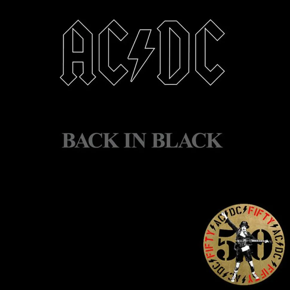 AC/DC - Back In Black LP Vinyl Record (50th Anniversary Gold Nugget Coloured Vinyl)