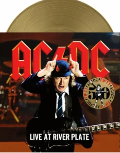 AC/DC - Live At River Plate 3xLP Vinyl Record (50th Anniversary Gold Nugget Coloured Vinyl)