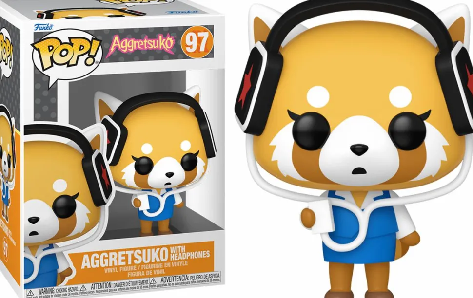 Aggretsuko - Aggretsuko with Headphones Pop! Vinyl Figure