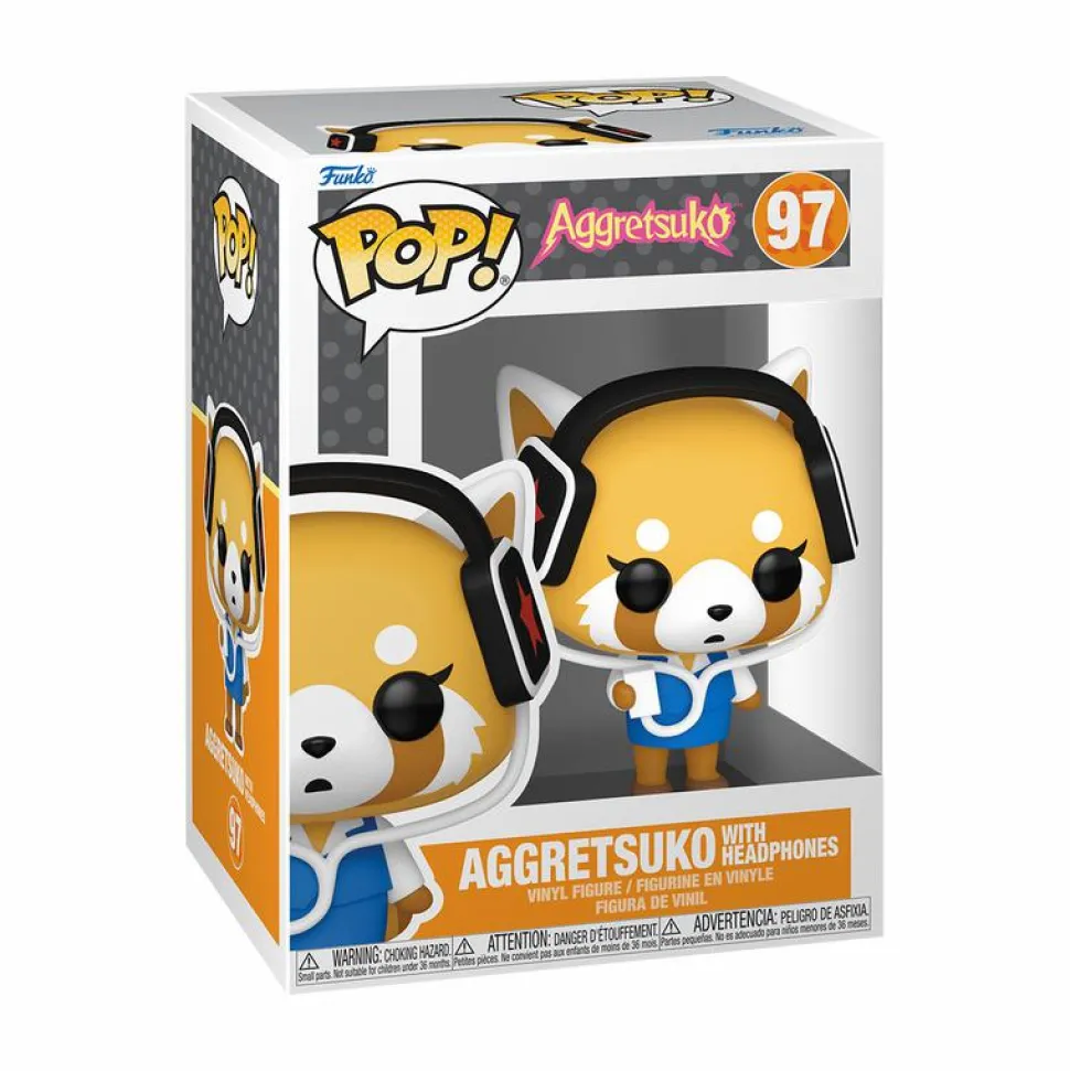Aggretsuko - Aggretsuko with Headphones Pop! Vinyl Figure