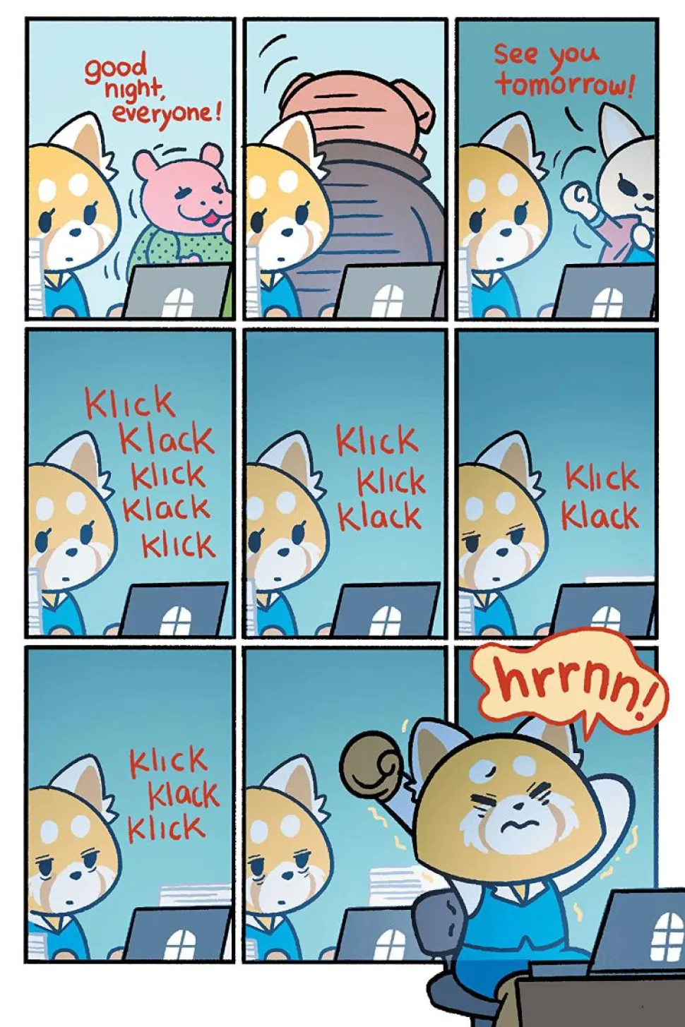 Aggretsuko - Down the Rabbit Hole Hardcover Book