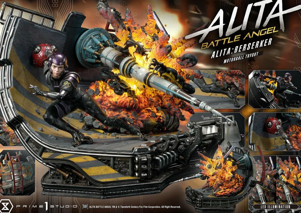 Alita: Battle Angel - Alita Berserker Motorball Tryout 1/4 Scale Diorama Statue