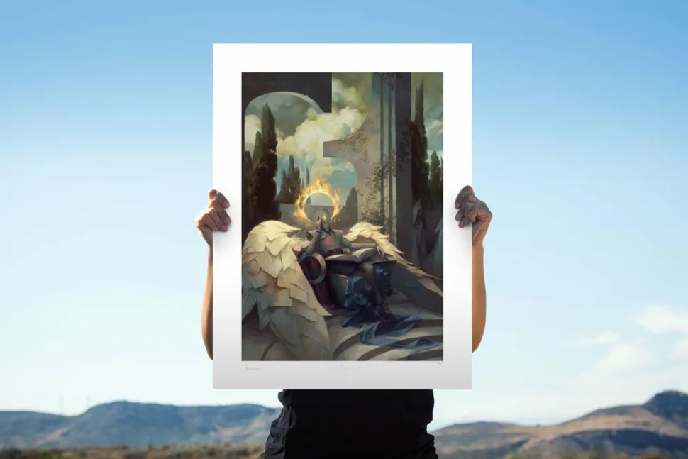 Angelarium - Raziel: Scholar of the Infinite Fine Art Print by Peter Mohrbacher