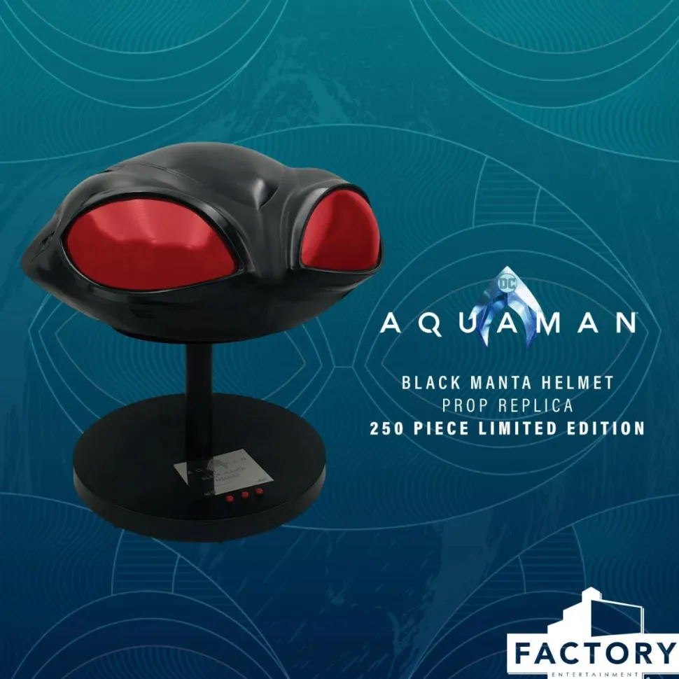 Aquaman (2018) - Black Manta Helmet 1:1 Scale Life-Size Replica