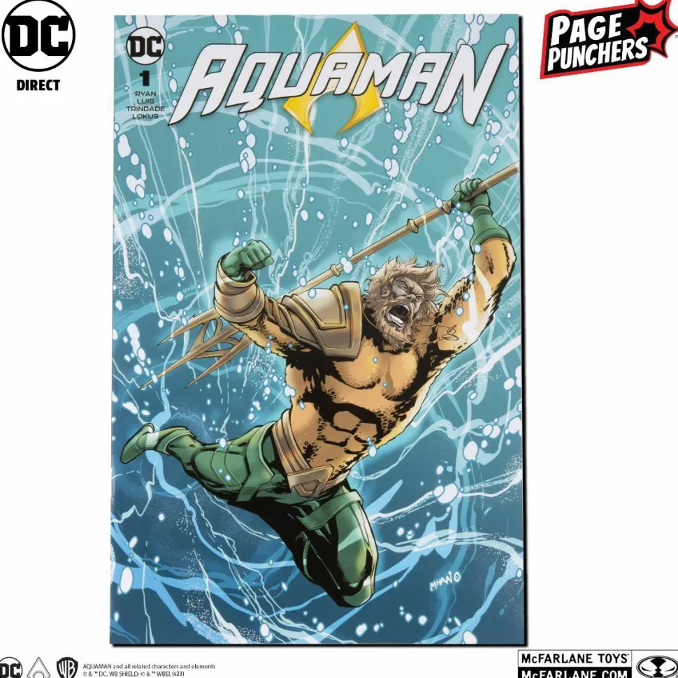 Aquaman - Aquaman Page Punchers 7” Scale Action Figure with Comic Book