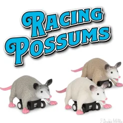 Archie McPhee - Racing Possum 3.75” Pull-Back Figure (Lucky Dip)