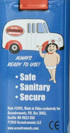 Archie McPhee - Uh Oh… Emergency Underpants (One Size)