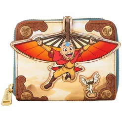Avatar: The Last Airbender - Aang Glider Staff" 4 Faux Leather Zip-Around Wallet