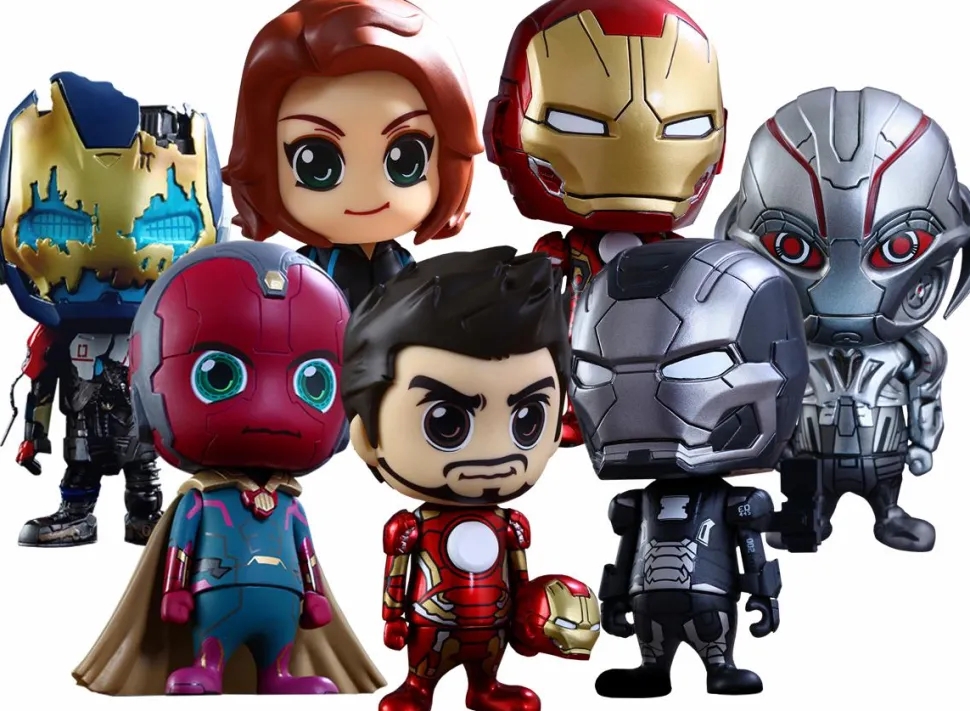 Avengers 2: Age of Ultron - Cosbaby 3.75” Hot Toys 7 Figure Collectable Set (Series 2)