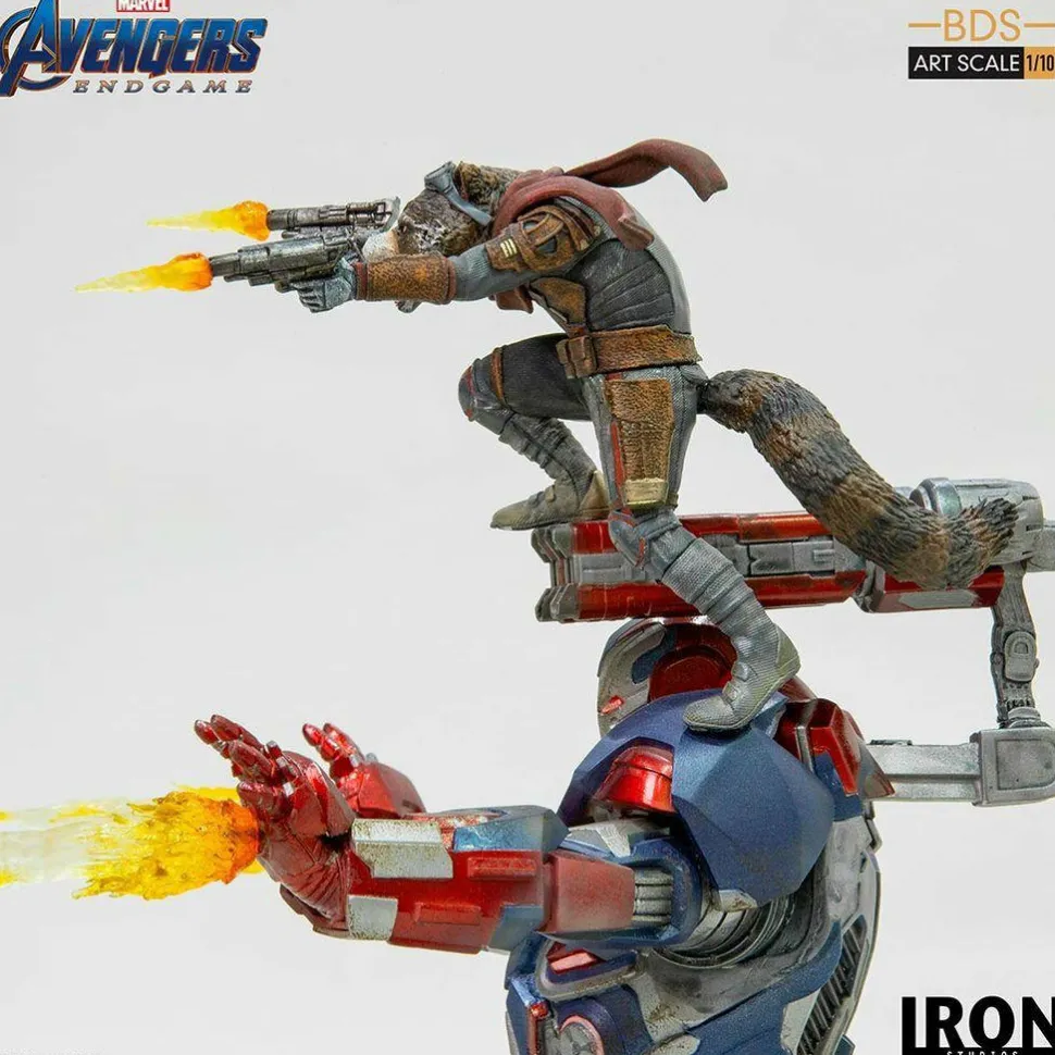 Avengers 4: Endgame - Iron Patriot & Rocket 1/10th Scale Statue