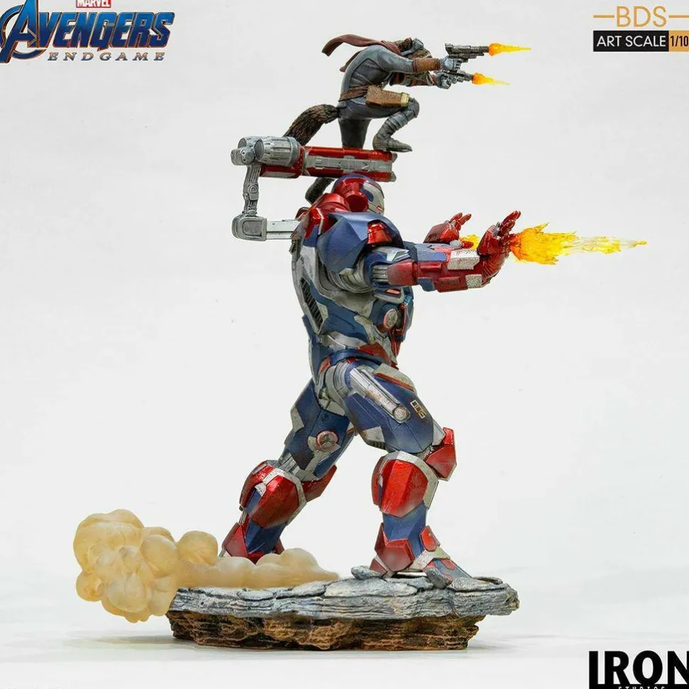 Avengers 4: Endgame - Iron Patriot & Rocket 1/10th Scale Statue