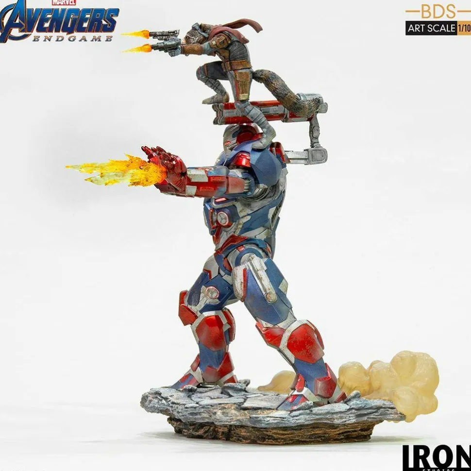 Avengers 4: Endgame - Iron Patriot & Rocket 1/10th Scale Statue