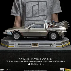 Back To The Future - DeLorean Time Machine 1/10th Scale Statue