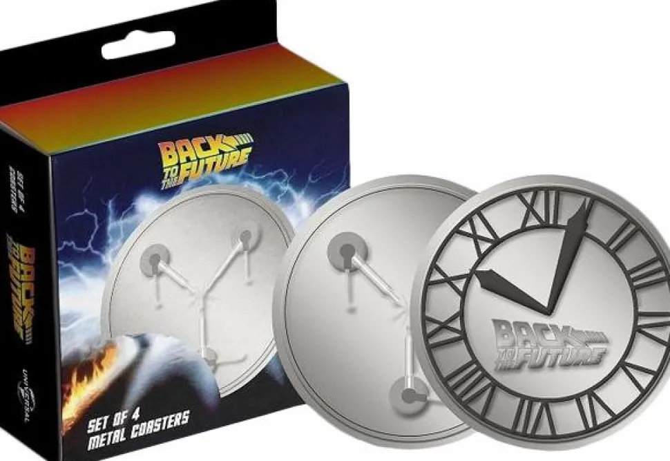 Back to the Future - Embossed Metal Coasters 4-Pack