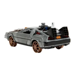Back to the Future III - DeLorean Time Machine (Train Wheel Version) Hollywood Rides 1/32 Scale Die-Cast Vehicle Replica