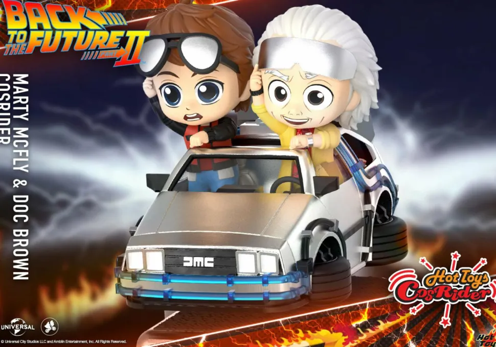 Back to the Future Part II - Marty McFly & Doc Brown CosRider Hot Toys Figure