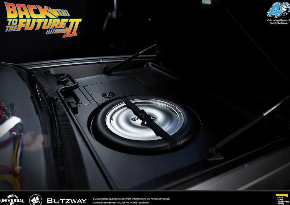 Back to the Future Part II - DeLorean Time Machine 1/6th Scale Action Figure Vehicle Replica