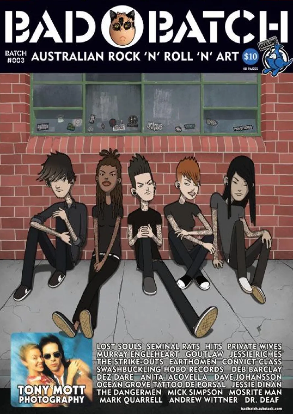 Bad Batch: Australian Rock 'n' Roll 'n' Art Zine - Issue #003 Magazine
