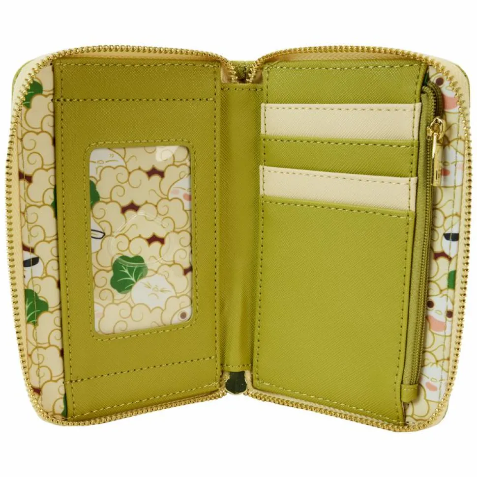 Bao - Bamboo Steamer Basket 4" Faux Leather Zip-Around Wallet