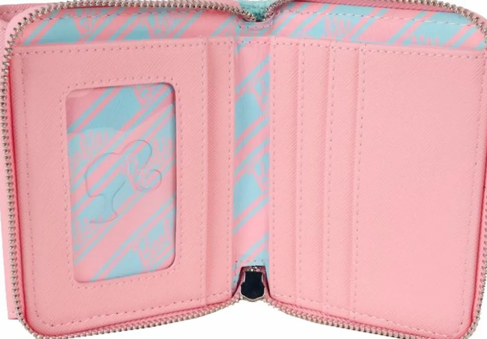 Barbie - Classic Terry Cloth 4" Faux Leather Zip-Around Wallet