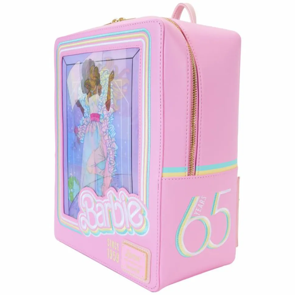 Barbie - 65th Anniversary Doll Box Triple Lenticular 10" Faux Leather Mini Backpack