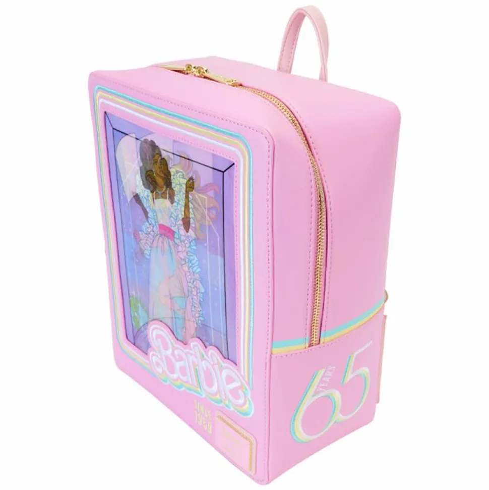 Barbie - 65th Anniversary Doll Box Triple Lenticular 10" Faux Leather Mini Backpack