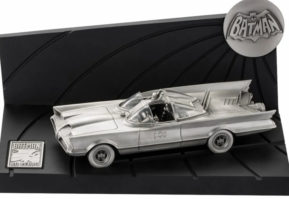 Batman (1966) - Classic Batmobile 80th Anniversary 1/32 Scale Replica Pewter Statue