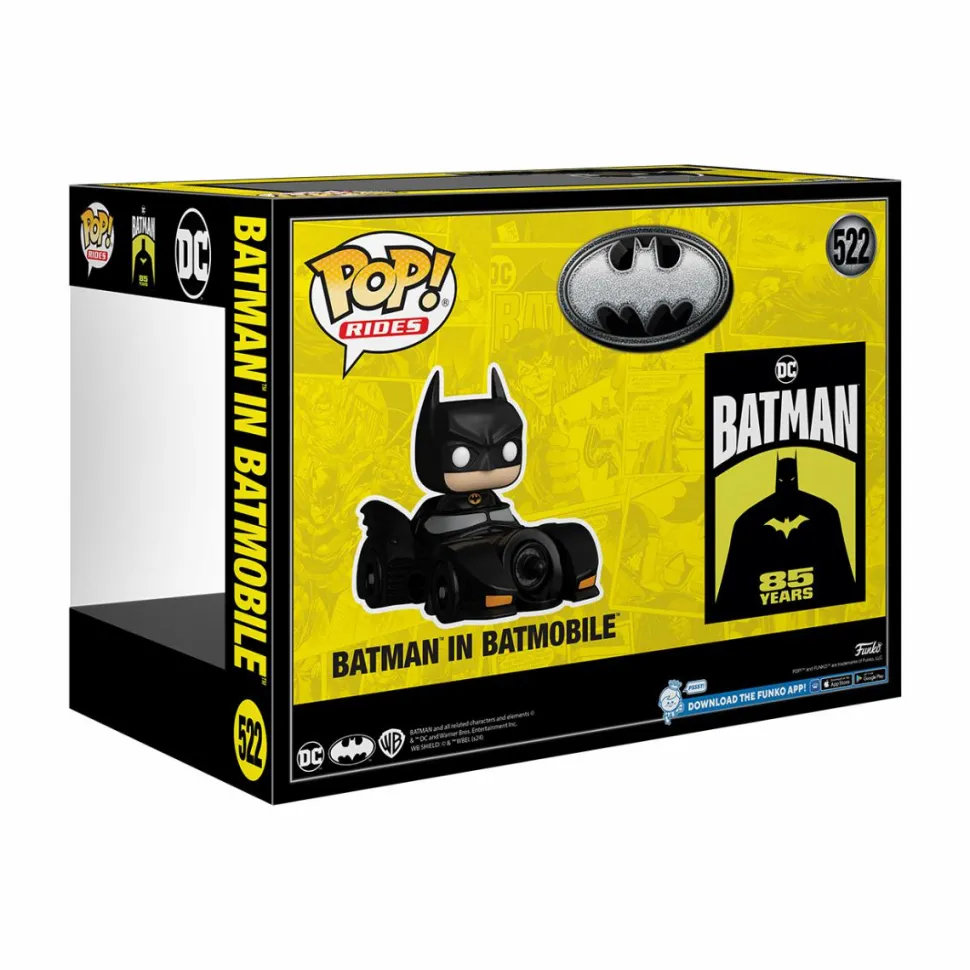 Batman - Batman in Batmobile (1989) 85th Anniversary Pop! Ride Vinyl Figure
