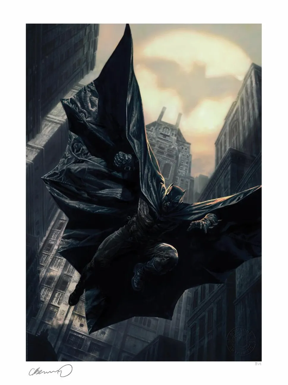 Batman - Descent on Gotham: Detective Comics #1019 Fine Art Print by Lee Bermejo
