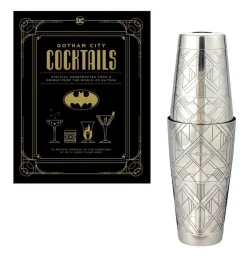 Batman - Gotham City Cocktails: Official Handcrafted Food & Drinks from the World of Batman Hardcover Book & Cocktail Shaker Gift Set