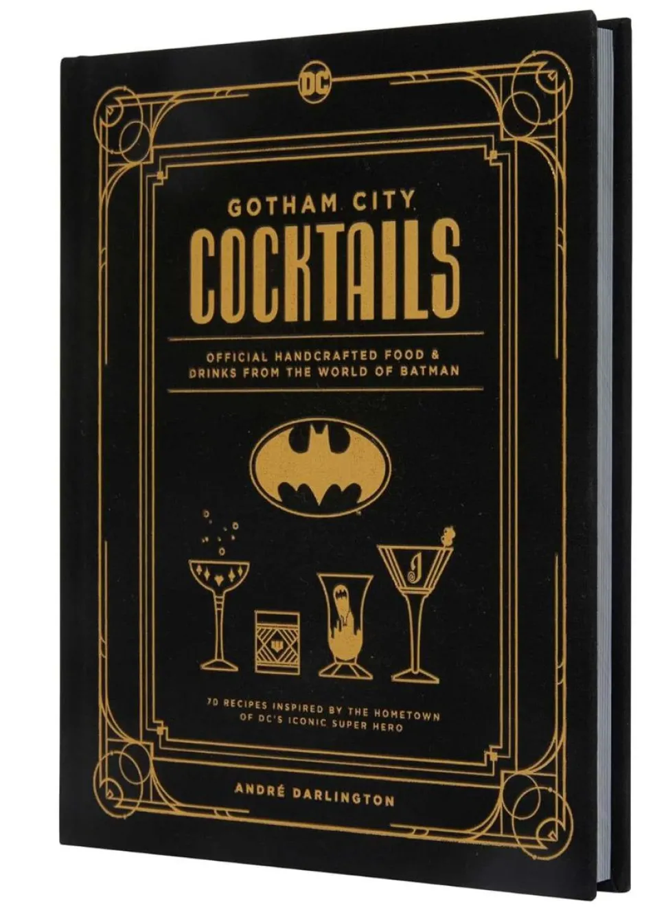 Batman - Gotham City Cocktails: Official Handcrafted Food & Drinks from the World of Batman Hardcover Book & Cocktail Shaker Gift Set