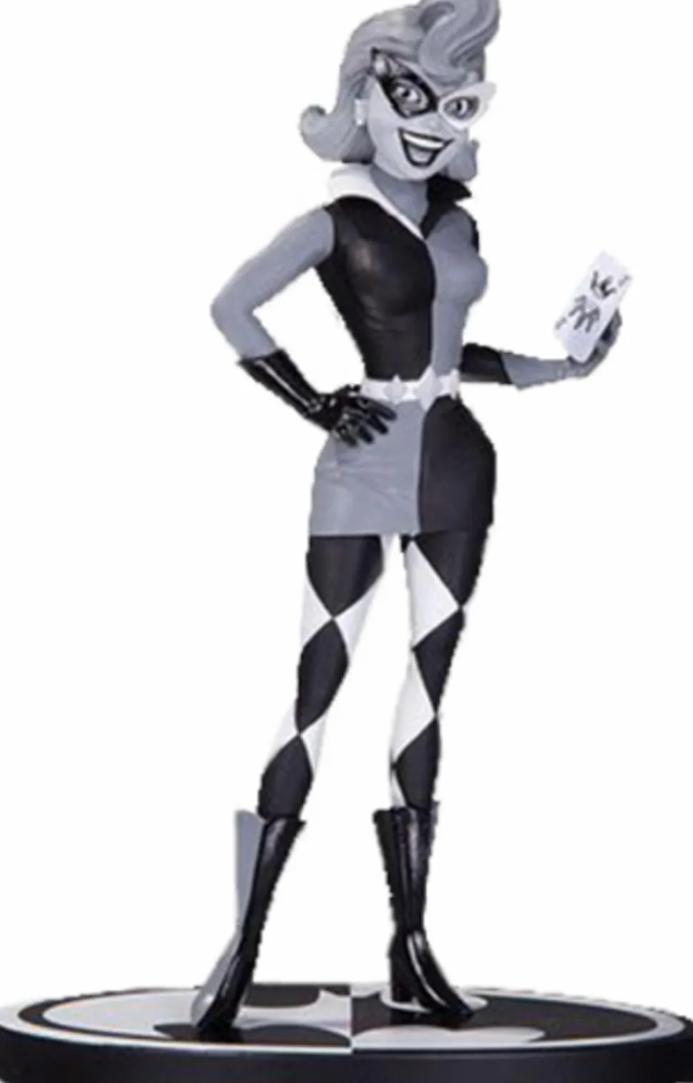 Batman - Harley Quinn Black and White 7" Statue by Paul Dini