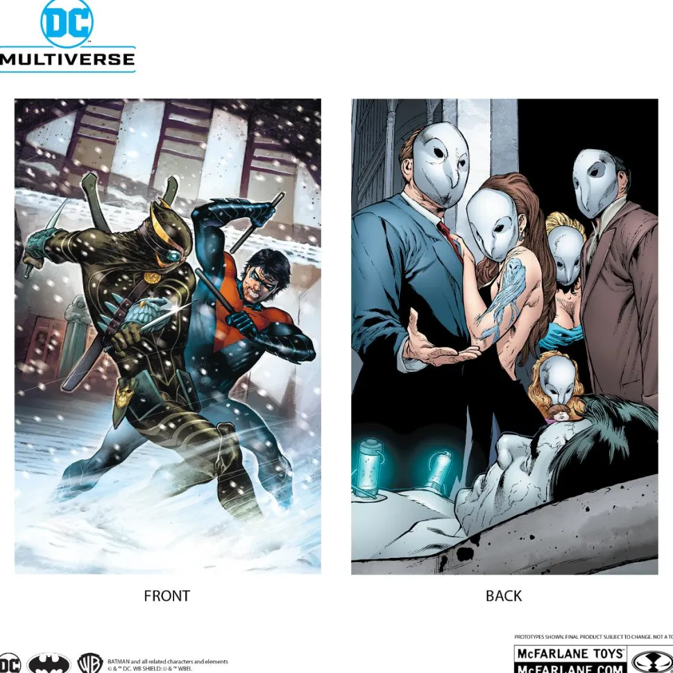 Batman - Nightwing vs. Talon & Owl (Batman: The Court of Owls) DC Multiverse Gold Label 7" Scale Action Figure 3-Pack