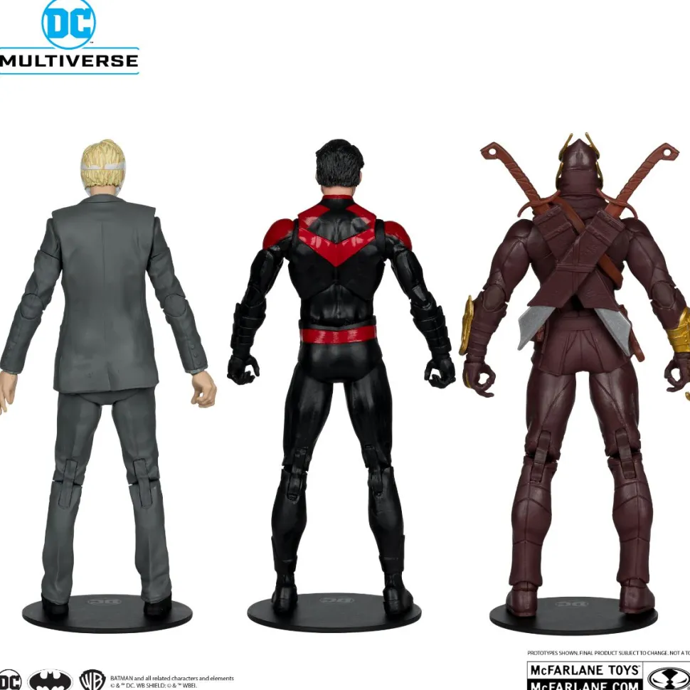 Batman - Nightwing vs. Talon & Owl (Batman: The Court of Owls) DC Multiverse Gold Label 7" Scale Action Figure 3-Pack