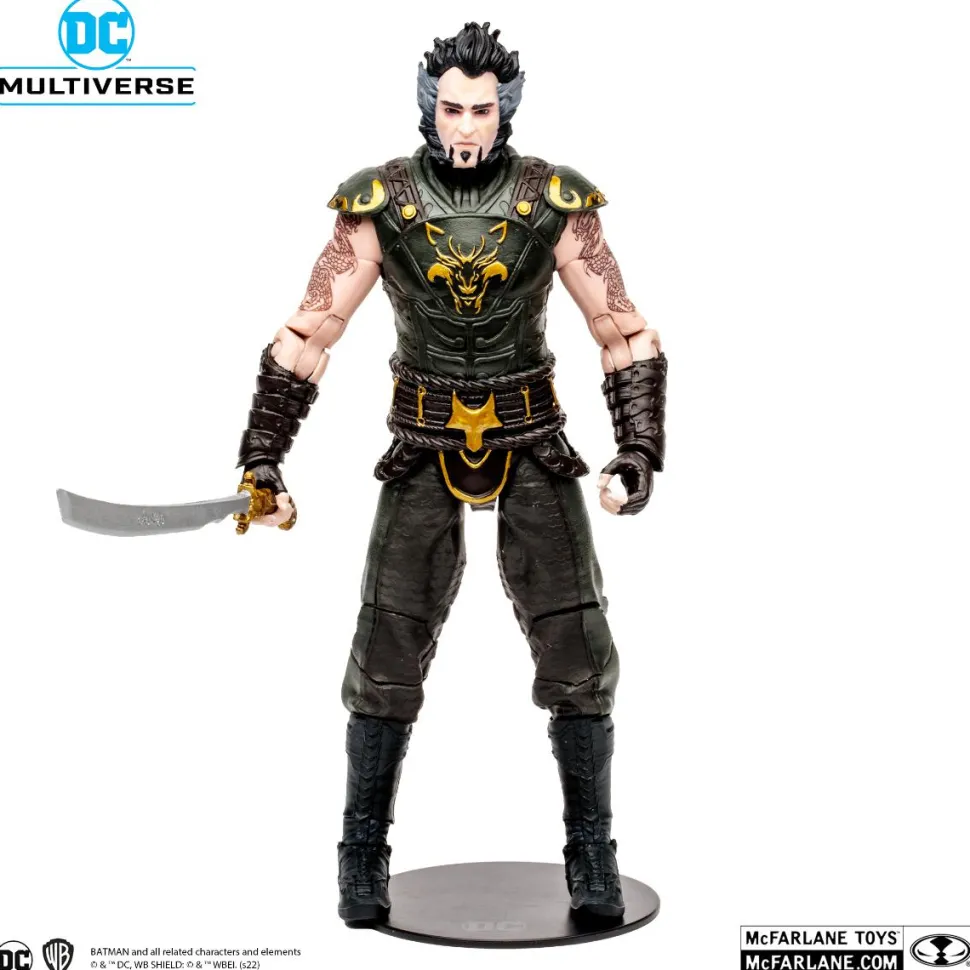 Batman: Arkham City - Ra's Al Ghul DC Multiverse 7” Scale Action Figure (Solomon Grundy Build-A-Figure)