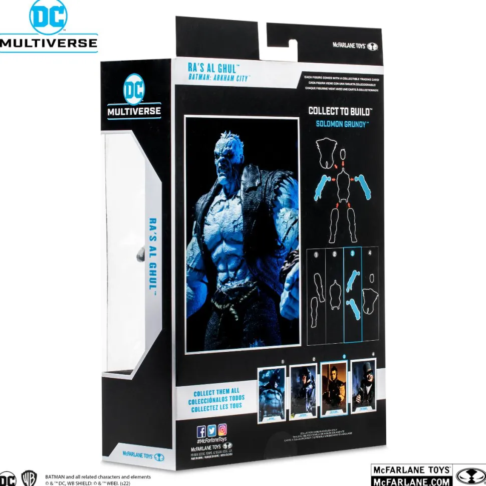 Batman: Arkham City - Ra's Al Ghul DC Multiverse 7” Scale Action Figure (Solomon Grundy Build-A-Figure)