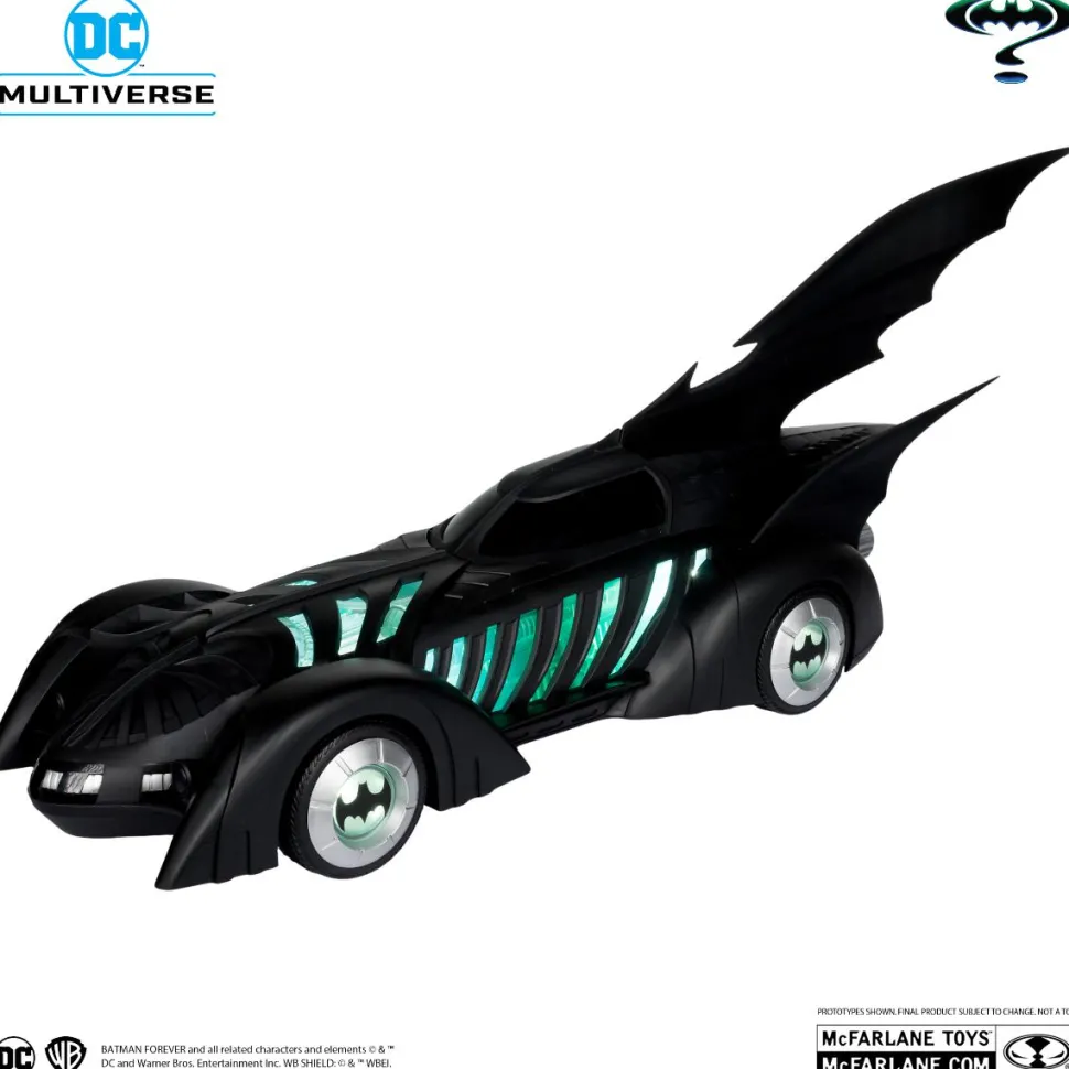 Batman Forever (1995) - Alfred Pennyworth & Batmobile DC Multiverse Gold Label 7" Scale Action Figure Vehicle 2-Pack