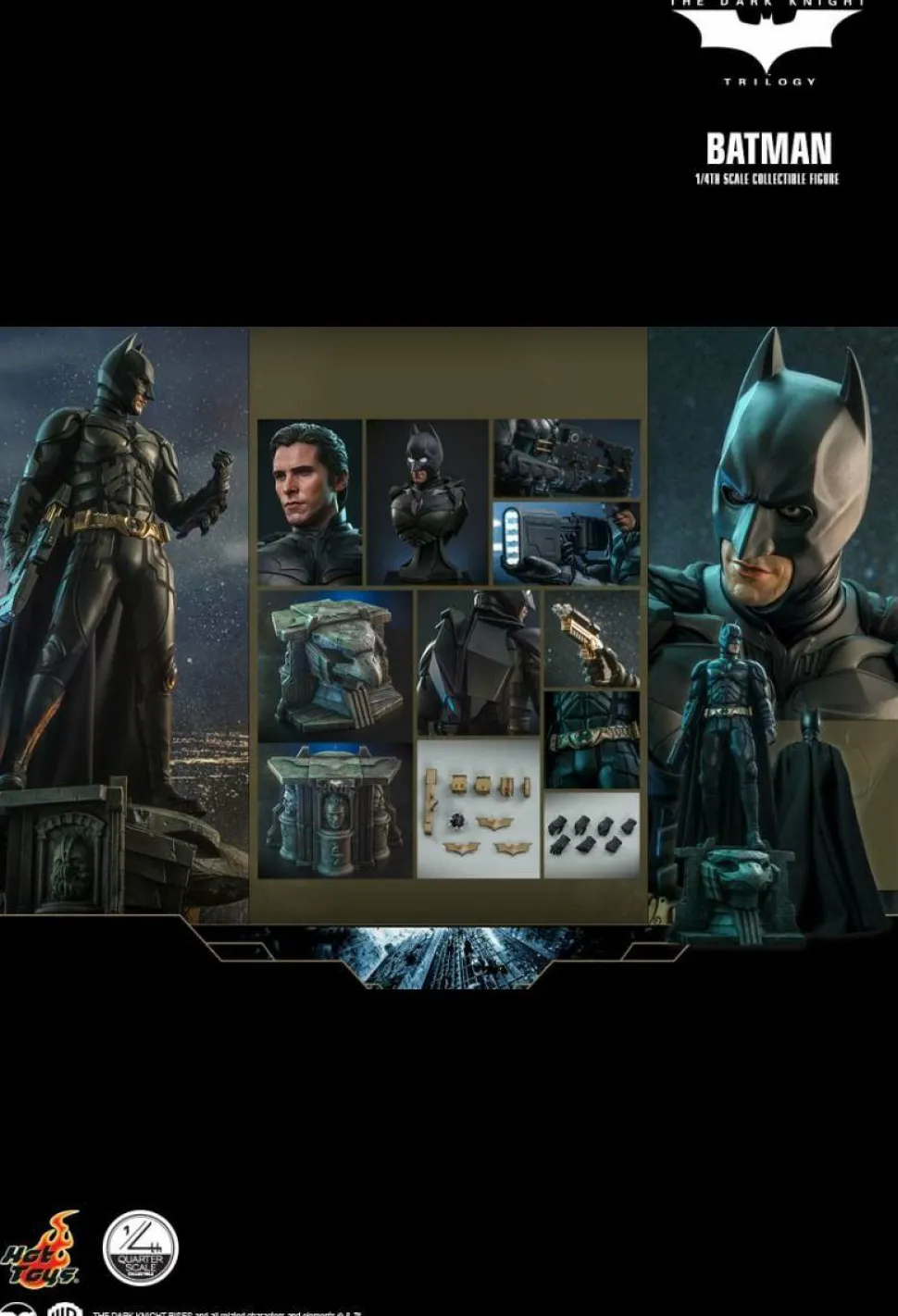 Batman: The Dark Knight Rises - Batman 1/4 Scale Hot Toys Action Figure