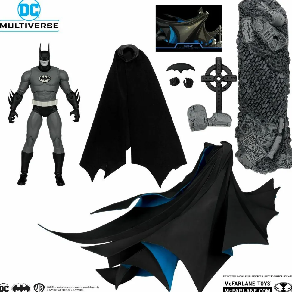 Batman: Year Two - Batman DC Multiverse Black & White Accent Edition Gold Label 7" Scale Action Figure