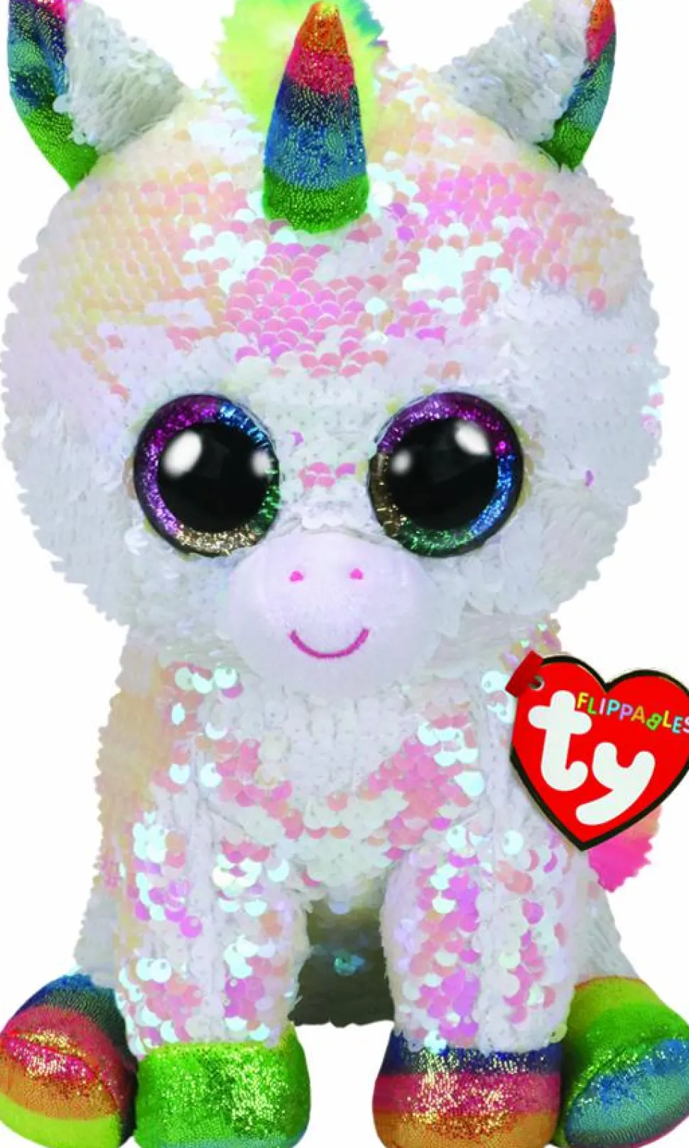 Beanie Boos - Pixy the White Unicorn Flippable 9” Plush