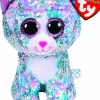 Beanie Boos - Whimsy the Blue Cat Flippable 6” Plush