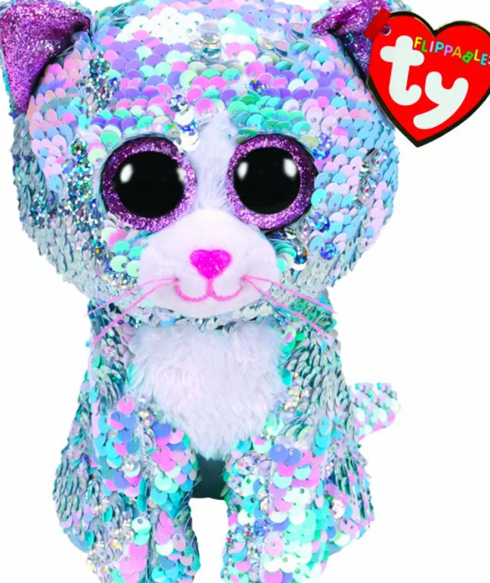 Beanie Boos - Whimsy the Blue Cat Flippable 6” Plush