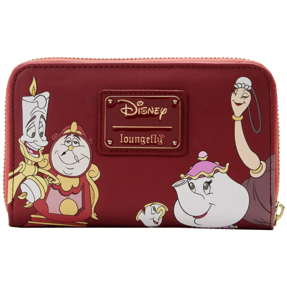 Beauty and the Beast (1991) - Fireplace Scene 4” Faux Leather Zip-Around Wallet