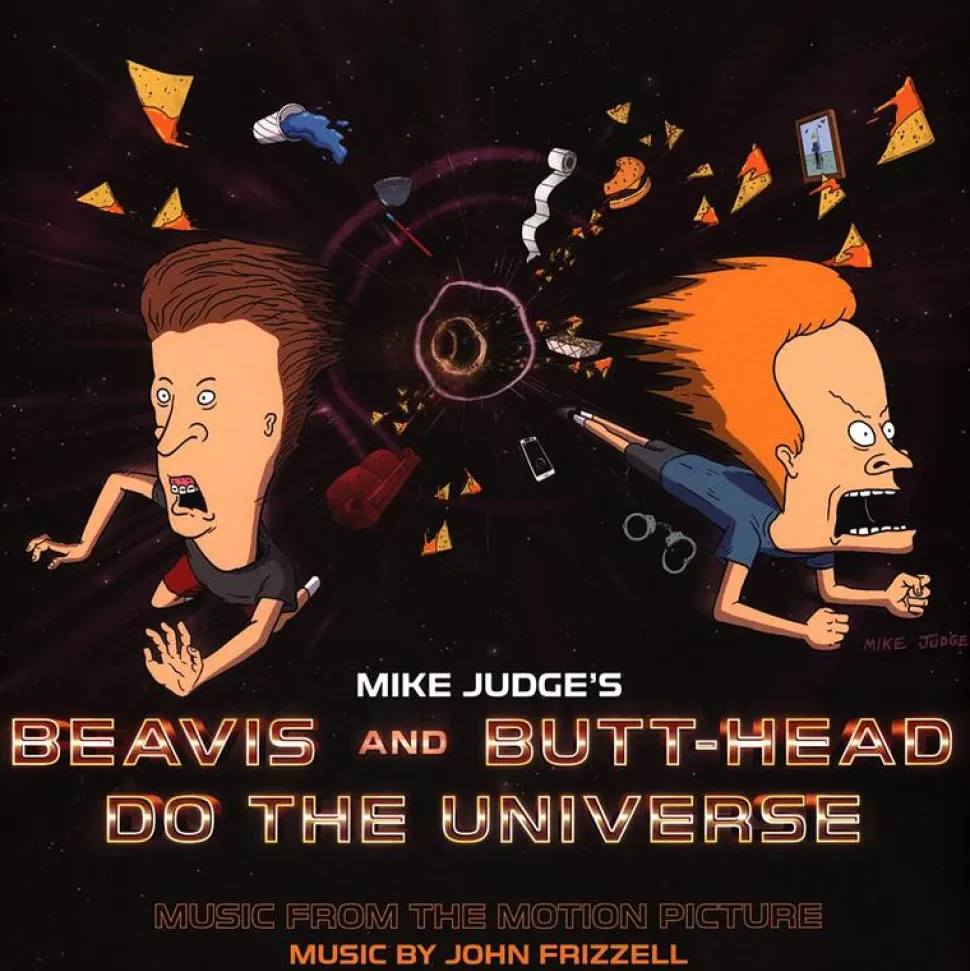 Beavis and Butt-Head Do the Universe - Music from the Motion Picture by John Frizzell LP Vinyl Record (Blue Splatter Coloured Vinyl)
