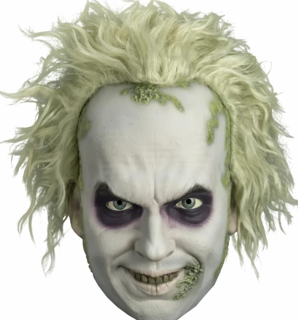 Beetlejuice (1988) - Beetlejuice Deluxe Adult Injection Mask (One Size Fits Most)