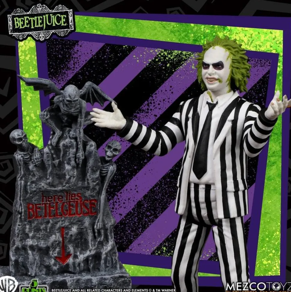 Beetlejuice (1988) - Beetlejuice (Striped Suit) 5 Points 3.75" Scale Action Figure